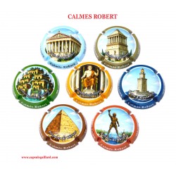 SERIE 7 CAPSULES DE CHAMPAGNE CALMES ROBERT (7 Merveilles du Monde)