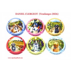SERIE 6 CAPSULES DE CHAMPAGNE DANIEL CLERGEOT (Chien dans les Vignes)