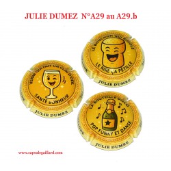 SERIE 3 CAPSULES DE CHAMPAGNE JULIE DUMEZ  N°A29 au A29.b