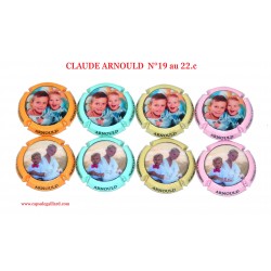 SERIE DE 8 CAPSULES DE CHAMPAGNE CLAUDE ARNOULD  N°19 au 22.c