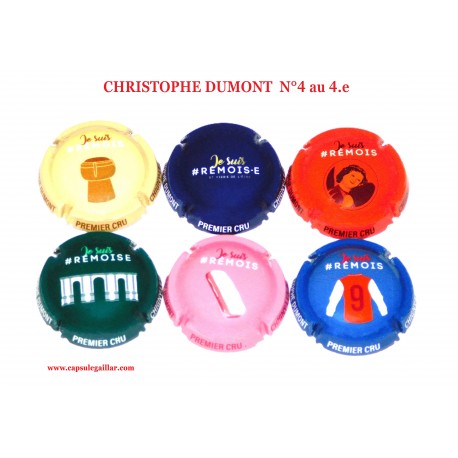 SERIE DE 6 CAPSULES DE CHAMPAGNE  CHRISTOPHE DUMONT  N°4 au 4.e