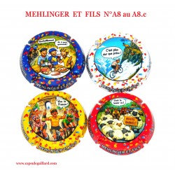 SERIE DE 4 CAPSULES DE CHAMPAGNE - MEHLINGER ET FILS  - 240 Exemplaires