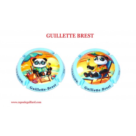 2 CAPSULES DE CHAMPAGNE GUILLETTE BREST  (Pandas Septembre)