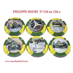 SERIE DE 6 CAPSULES DE CHAMPAGNE - PHILIPPE DOURY (Voitures)