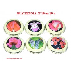 SERIE DE 6 CAPSULES DE CHAMPAGNE - QUATRESOLS N°19