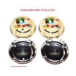 2 Capsules de Champagne - GAILLARD José (Cuvée Retraite dont une avec Strass N°29)