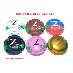 Série de 6 Capsules de champagne COIZY Père et Fils  N°23 au 23.e