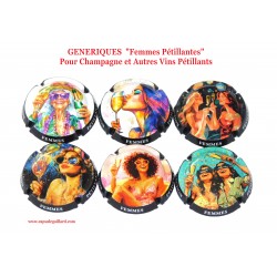 News- Série de 6 Capsules de Champagne GENERIQUES "Femmes Pétillantes"