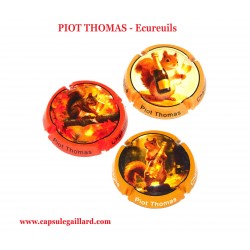 Série de 3 Capsules de champagne PIOT THOMAS (Ecureuils)
