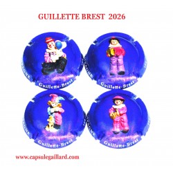 Série de 4 Capsules de champagne GUILLETTE BREST (240 Exemplaires)