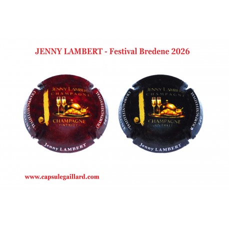 2 Capsules de champagne JENNY LAMBERT (240 Exemplaires)