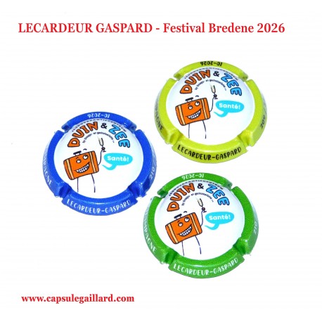 Série de 3 Capsules de Champagne LECARDEUR GASPARD (240 Exemplaires)