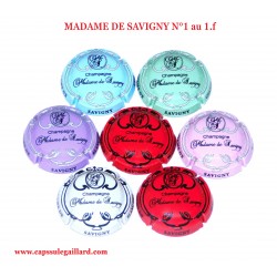 Série de 7 capsules de Champagne  MADAME DE SAVIGNY N°1 au 1.f