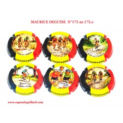 Série de 6 Capsules de Champagne MAURICE DEGUISE  N°175 au 175.e