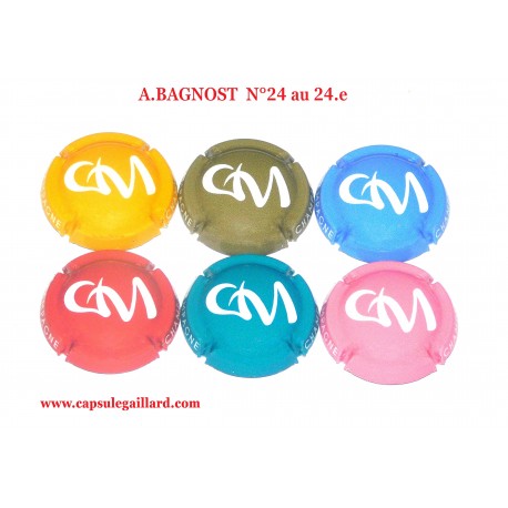 Série de 6 capsules de Champagne  A. BAGNOST  N°24