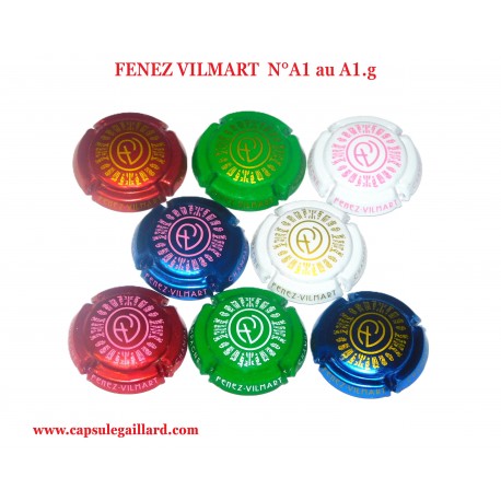 Série de 8 capsules de Champagne PENEZ VILMART  N°A1 au A1.g