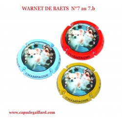 Série de 3 capsules de Champagne  WARNET DE BAETS N°7