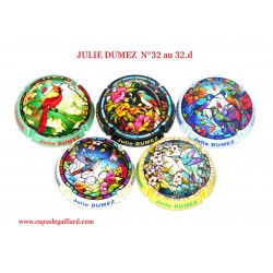 Série de 5 Capsules de champagne JULIE DUMEZ N°32