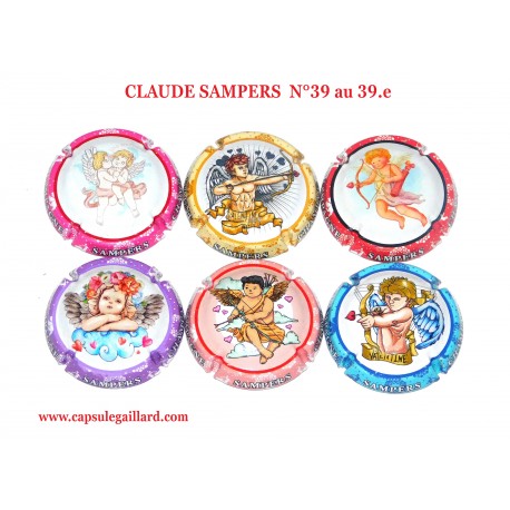 Série de 6 capsules de Champagne CLAUDE SAMPERS N°39