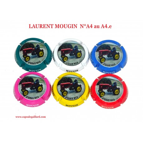 Série de 6 capsules de Champagne  LAURENT MOUGIN  N°A4
