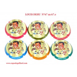 Série de 6 capsules de Champagne LOUIS DEHU  N°67