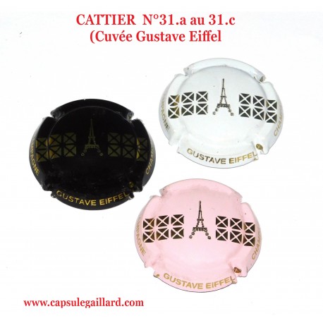 Série de 3 Capsules de champagne CATTIER N°31 au 31.c