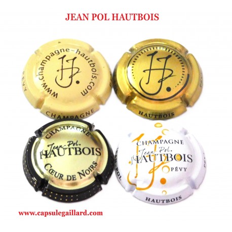 SERIE DE 4 CAPSULES DE CHAMPAGNE - JEAN POL HAUTBOIS