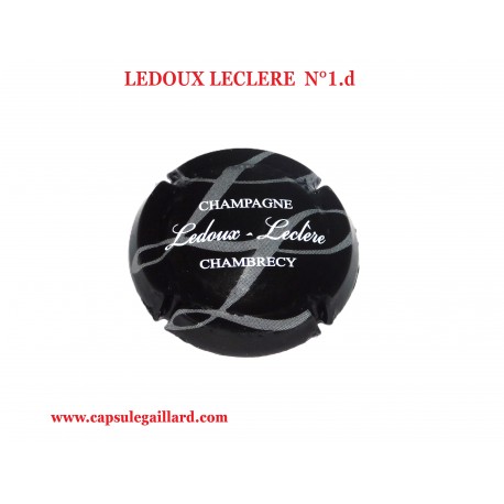 Capsule de Champagne LEDOUX LECLERE  N°1.d