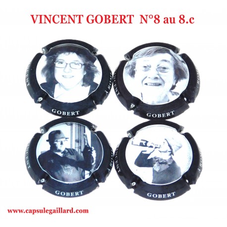 Série de 4 Capsules de champagne VINCENT GOBERT  N°8