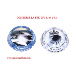 2 Capsules de champagne COMTESSE LA FEE  N°14.j et 14.k