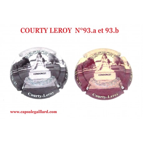 2 Capsules de champagne COURTY LEROY N°93.a et 93.b