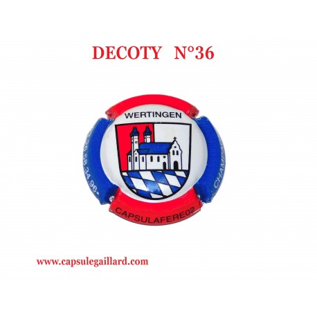 -20 % - CAPSULE DE CHAMPAGNE - DECOTY  N°36