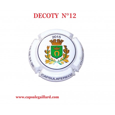 - 20% .CAPSULE DE CHAMPAGNE - DECOTTY  N°12