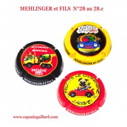SERIE DE 3 CAPSULES DE CHAMPAGNE - MEHLINGER et FILS (480 Ex)