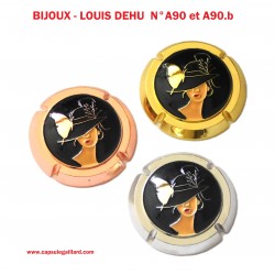 Série de 3 BIJOUX LOUIS DEHU - Femmes au chapeau