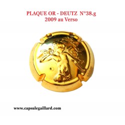 Capsule de Champagne PLAQUE OR - DEUTZ  N°38.g  (2009 au Verseau)