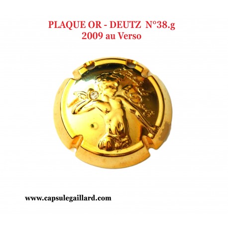 Capsule de Champagne PLAQUE OR - DEUTZ  N°38.g  (2009 au Verseau)