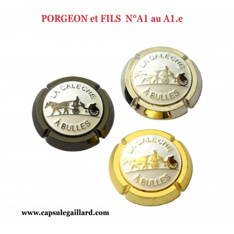 3 Capsules de Champagne BIJOUX PORGEON et FILS N°A1