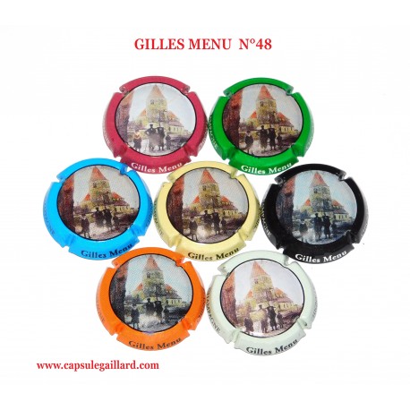 Série de 7 Capsules de champagne GILLES MENU N°48