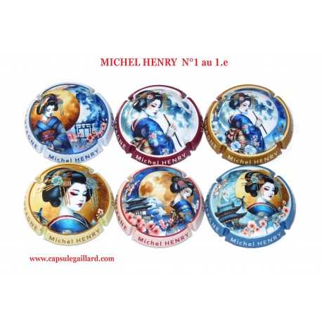 Série de 6 Capsules de champagne MICHEL HENRY  N°1